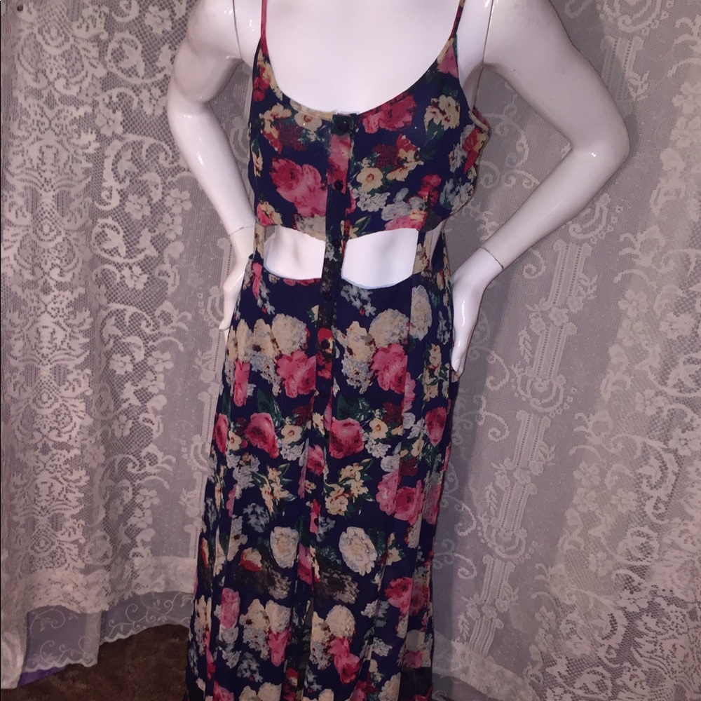 Maxi button down dress